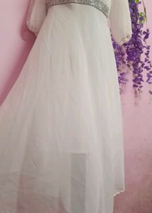 Beautiful Long Dress With Full Of Stone Work..