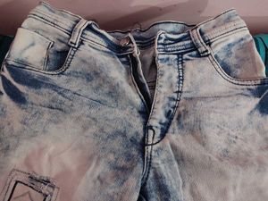 Boys Acid Wash Denim Jeans
