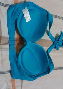 Blue Bikini Top