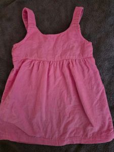 Pink Dunagaree Girl Baby 1-2yr