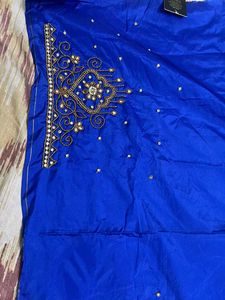 Royal Blue Work Blouse Material