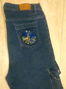 Vintage Flare Cargo Jeans