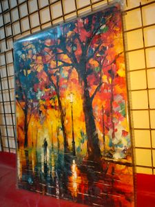 Beautiful Couple 3 Part Painting With Lamination