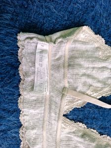 Forever21 Grey Laced Detailed Bralette Top
