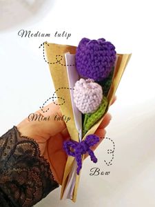 Crochet Tulip Bouquet