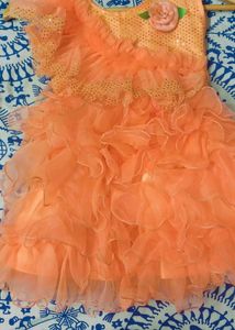 Orange Baby Dress
