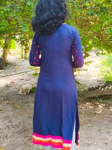 Elegant Embroidered Party Wear Kurta