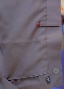 Stylish Gray Formal Pants With Adjustable Elastic