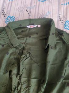 Green Polka Dot Shirt