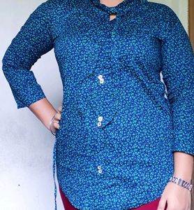 Beautiful Printed Green Top