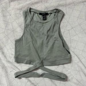 Stylish Grey Crop Top