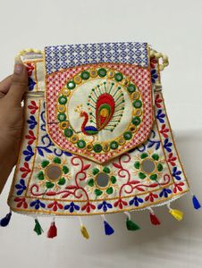 Embroidered Sling Bag
