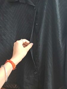 Black See Through Shirt