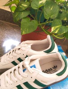 ADIDAS SAMBA GREEN STRIPES (DUPE)