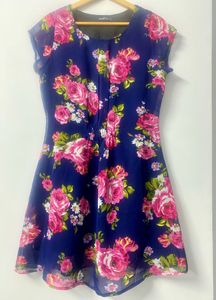 Navy Blue floral dress