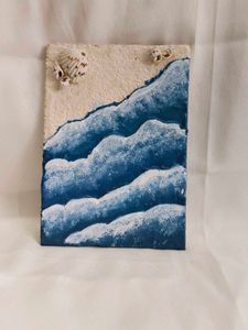 Beach Texture Art On Canvas