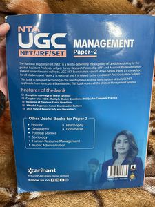 UGC NET/JRF/SET - Management Paper 2