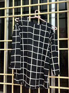 Stripes Open Shoulder Top
