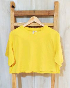 Cotton Yellow Top H&M Size-42