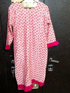 New Pink Printed Kurta💞