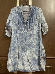 Denim Look Top 3XL