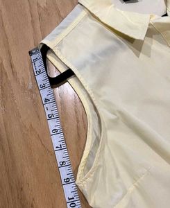 Basic Editions Shirt Top Women&#39;s Size XL Yellow