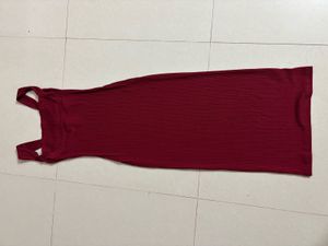 Red Bodycon Maxi Dress