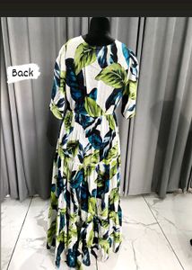 Green Printed Dress