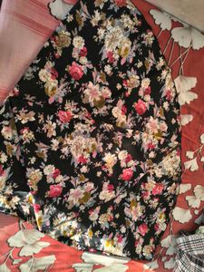 Floral Print Ethnic Skirt
