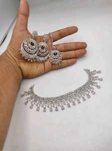 Designer Chand Ering Tika With American Diamond Ne