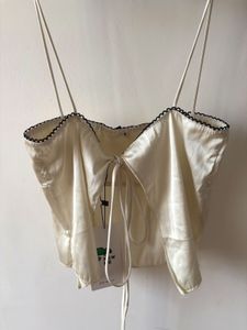 Yellow Bow Detail Cami Top