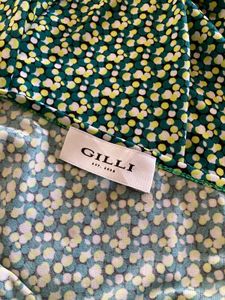 Dots Print Green Midi Dress