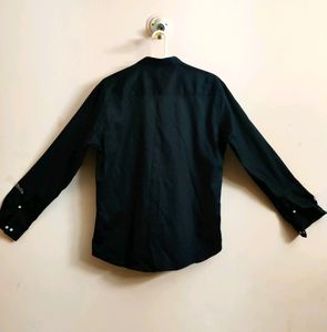 men&#39;s premium party wear black shirt