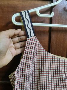 Handblock Printed Sleeveless Kurta