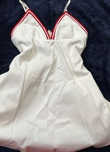 White Mini Slip Dress