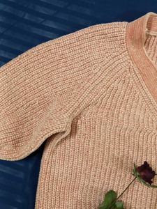 H&amp;M Warm Peach Button-Down Cardigan