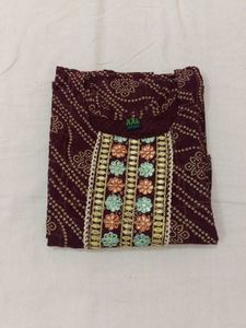 Bandhani Kurti With Different Colour