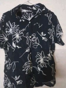 Floral Print Button-Down Shirt