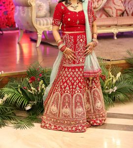 Bridal Lehenga With Heavy Can-can