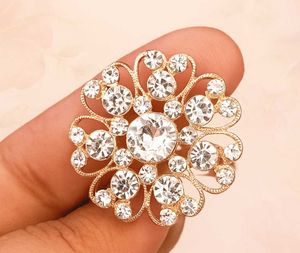 Sparkling Rhinestone Flower Ring