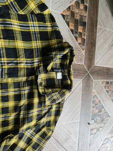 Yellow Plaid Crop Top
