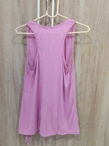Benetton Pink Tank Top with Drawstring