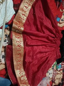 Festive Red &amp; Black Girls&#39; Outfit