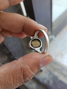 NATURAL TIGER EYE STONE RING IN SILVER
