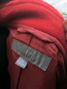 Red Hooded Duffle Coat