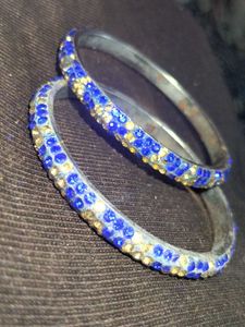 Sparkling Blue Bangle Set