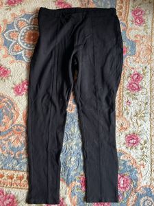 Black Ponte Knit Leggings