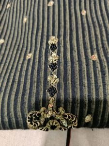 Black Colour Cotton Embroidery Kurtas