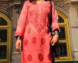 Brown Lakhnavi Kurti- Open For Offers