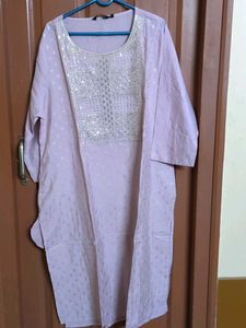 Lavender Embellished Kurti